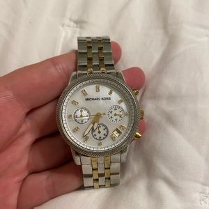 Two tone Michael Kors watch